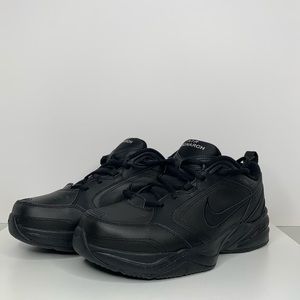 nike air monarch iv triple black